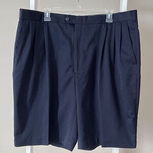 Cobra Golf Mens 42 Blue Pleated Performance Shorts Como Sport 10 in Inseam